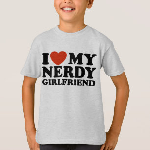 T-shirt Eu amo meu namorada Nerdy
