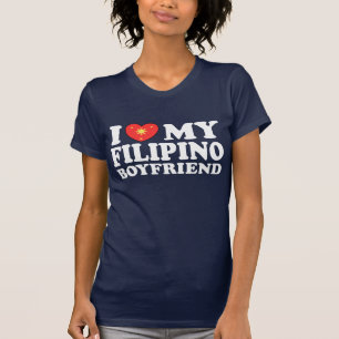 T-shirt Eu amo meu Namorado filipino