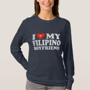 T-shirt Eu amo meu namorado filipino