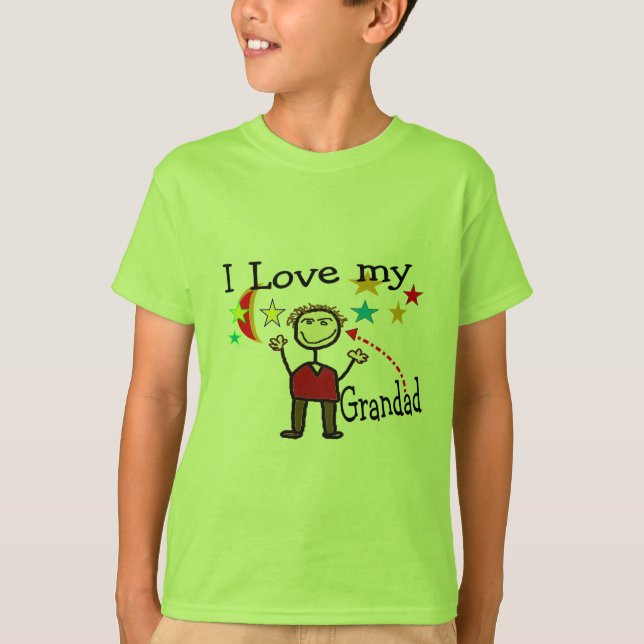 T-shirt Eu amo meu pai grande (Frente)