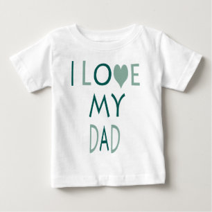 T-shirt Eu Amo Meu Papai Baby Tee