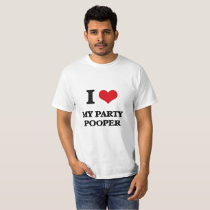 T-shirt Eu amo meu partido Pooper