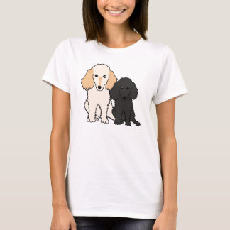 T-shirt Eu Amo Meu Poodles De Brinquedo Em Cima