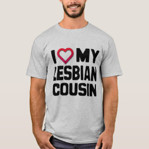 T-SHIRT EU AMO MEU PRIMO LESBIANO -