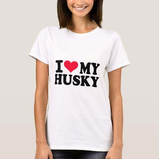 T-shirt Eu amo meu rouco (Frente)