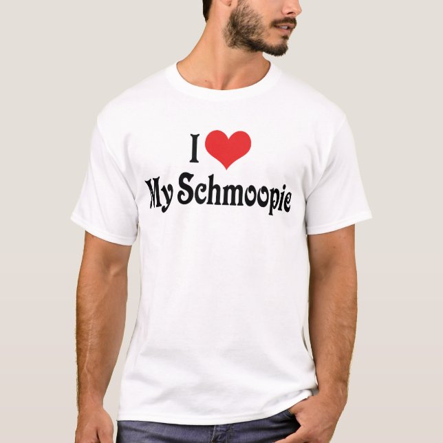 T-shirt Eu Amo Meu Schmoopie (Frente)