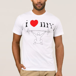 T-shirt Eu amo meu T do ato de agarrar