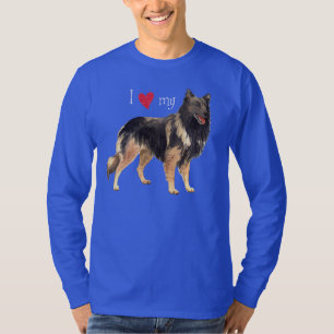 T-shirt Eu amo meu Tervuren belga