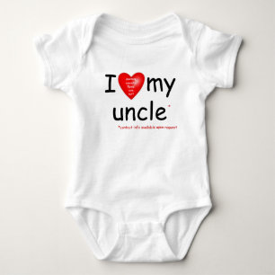 T-shirt Eu amo meu tio