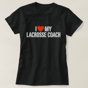 T-shirt Eu Amo Meu Treinador De Lacrosse