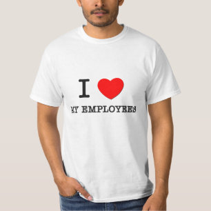 T-shirt Eu amo meus empregados