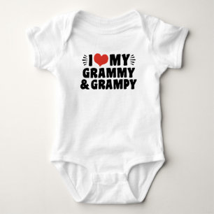 T-shirt Eu amo meus Grammy e Grampy