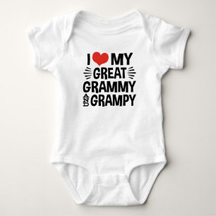 T-shirt Eu amo meus grandes Grammy e excelente Grampy