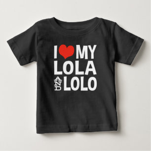 T-shirt Eu amo meus Lola e Lolo