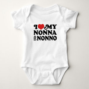 T-shirt Eu amo meus Nonna e Nonno