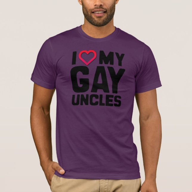 T-SHIRT EU AMO MEUS TIOS GAYS (Frente)