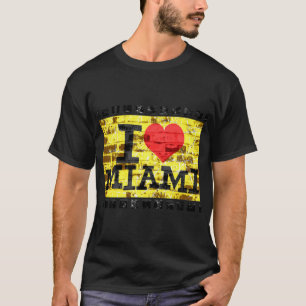 T-shirt Eu amo Miami - vintage Miami