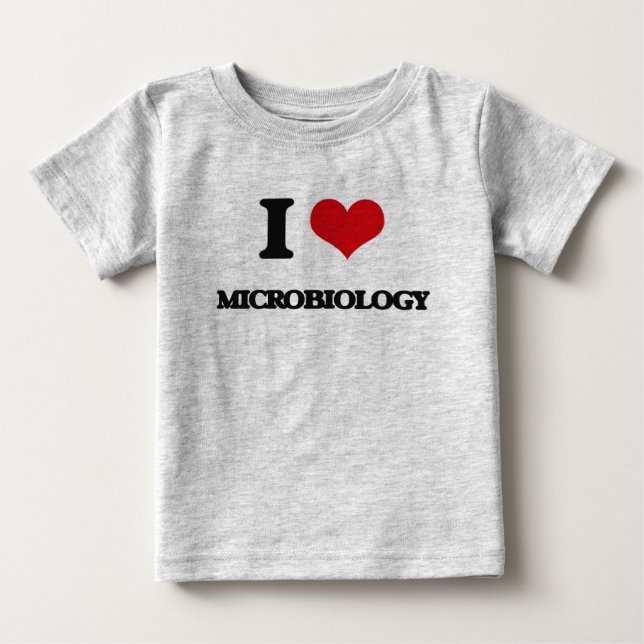 T-shirt Eu Amo Microbiologia (Frente)