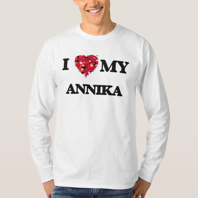 T-shirt Eu amo minha Annika (Frente)