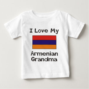 T-shirt Eu amo minha avó arménia