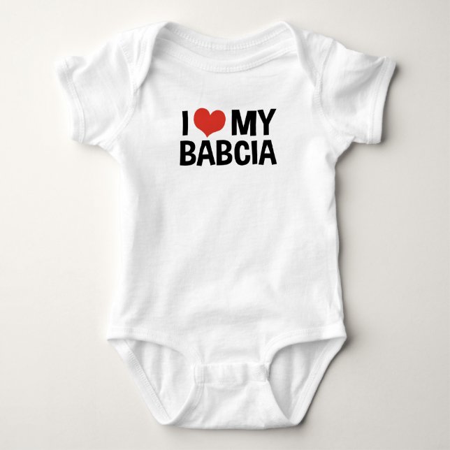 T-shirt Eu Amo Minha Babcia (Frente)