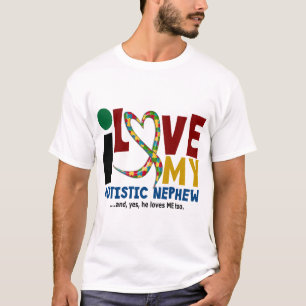 T-shirt Eu amo minha CONSCIÊNCIA autística do AUTISMO do