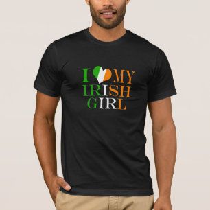 T-shirt Eu amo minha garota irlandesa
