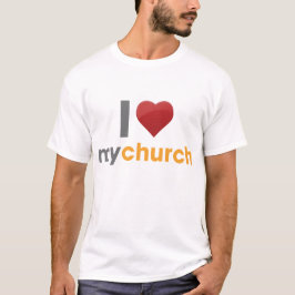 T-shirt Eu amo minha igreja