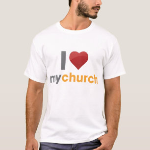 T-shirt Eu amo minha igreja