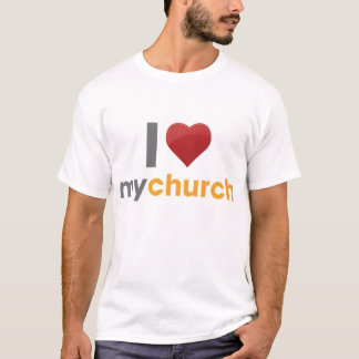 T-shirt Eu amo minha igreja