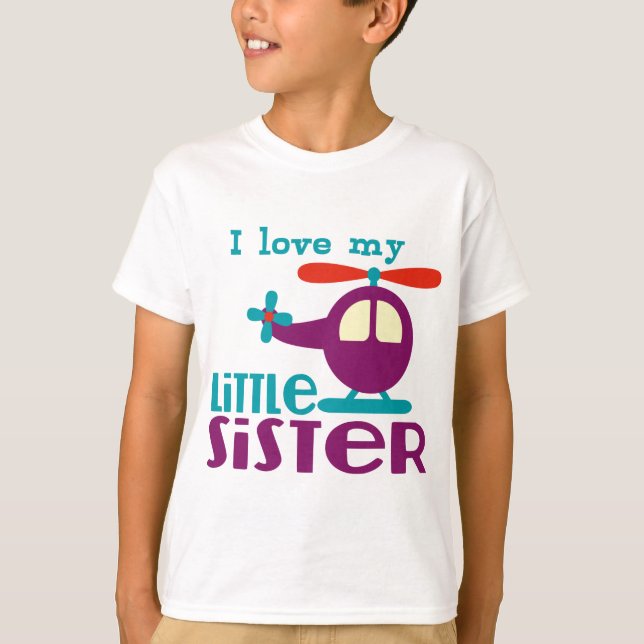 T-shirt Eu amo minha irmãzinha (Frente)