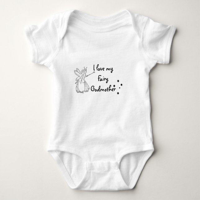 T-shirt Eu amo minha madrinha feericamente (Frente)