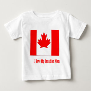 T-shirt Eu amo minha mãe canadense