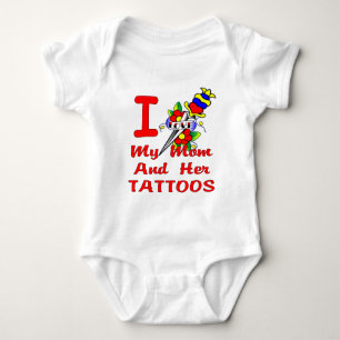 T-shirt Eu Amo Minha Mãe E Suas Tatuagens