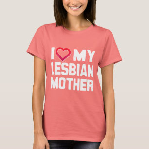 T-SHIRT EU AMO MINHA MÃE LESBIANA - -...