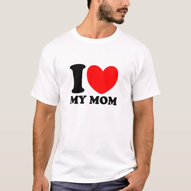 T-shirt Eu amo minha mamã (Frente)