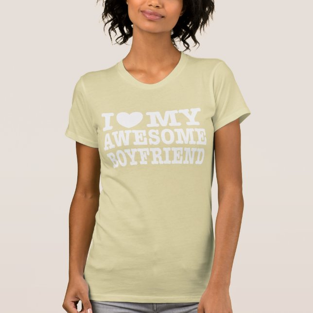 T-shirt Eu Amo Minha Namorado Incrível (Frente)
