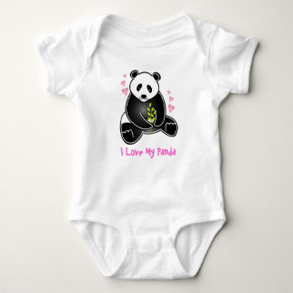 T-shirt Eu amo minha panda