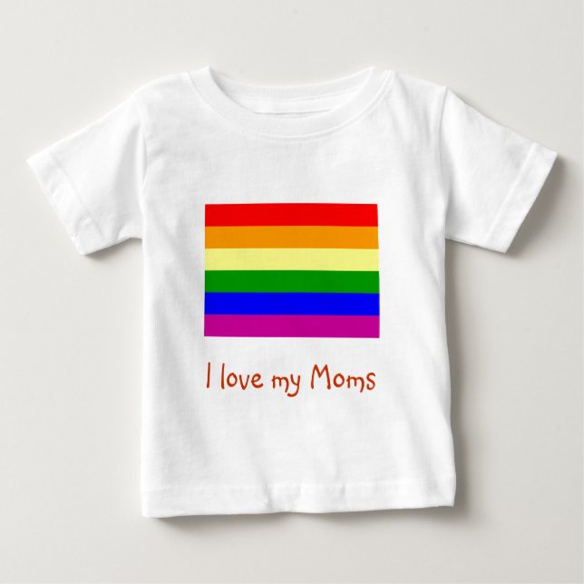 T-shirt Eu amo minhas Mães (Frente)