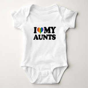 T-shirt Eu amo minhas tias