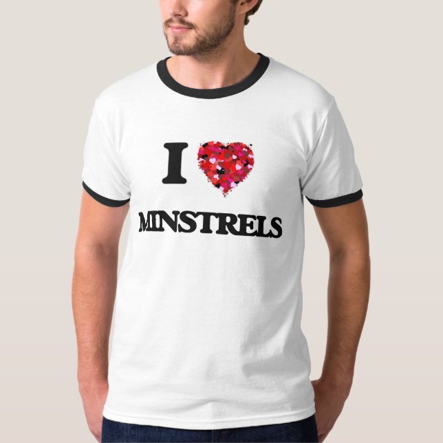 T-shirt Eu amo Minstrels (Frente)