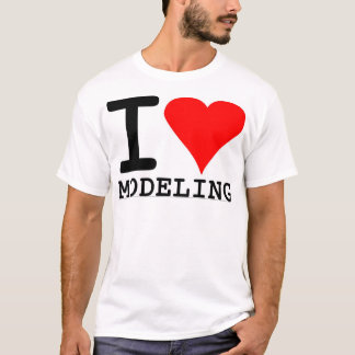 T-shirt Eu amo modelar