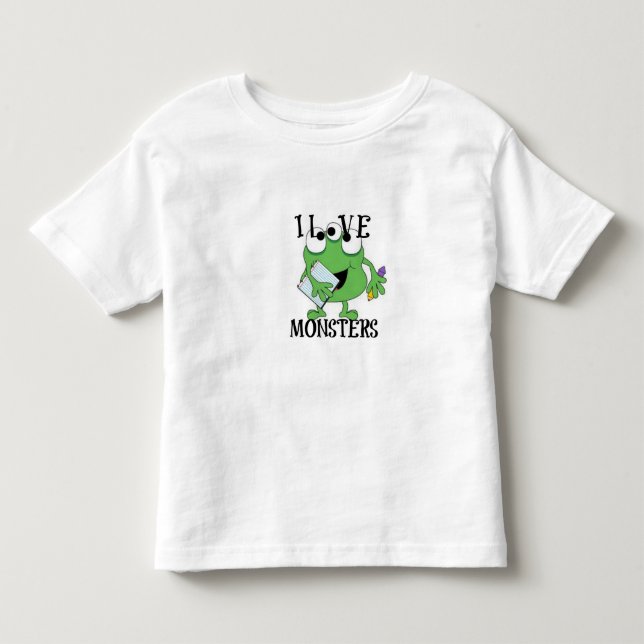 T-SHIRT EU AMO MONSTRES (Frente)