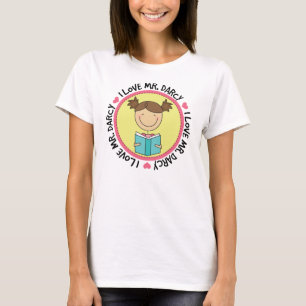T-shirt Eu amo mulheres do clube de leitura do Sr. Darcy