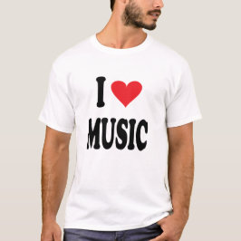 T-SHIRT EU AMO MÚSICA