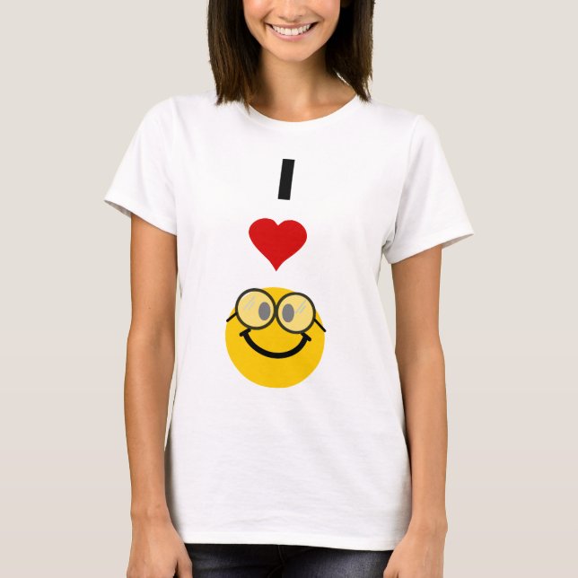 T-shirt Eu amo nerd (Frente)