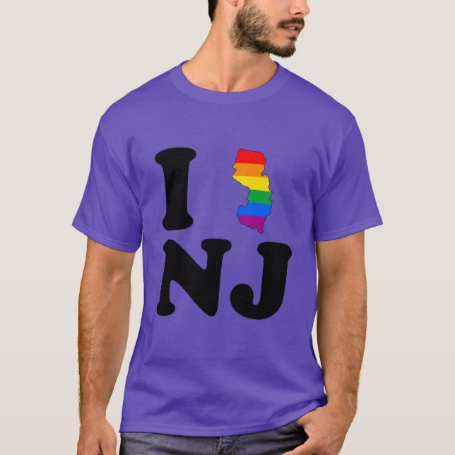 T-SHIRT EU AMO NEW-JERSEY ALEGRE (Frente)