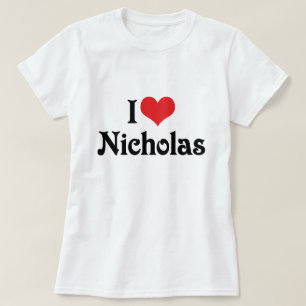 T-shirt Eu amo Nicholas