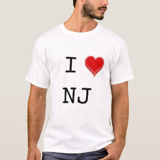 T-shirt Eu amo NJ