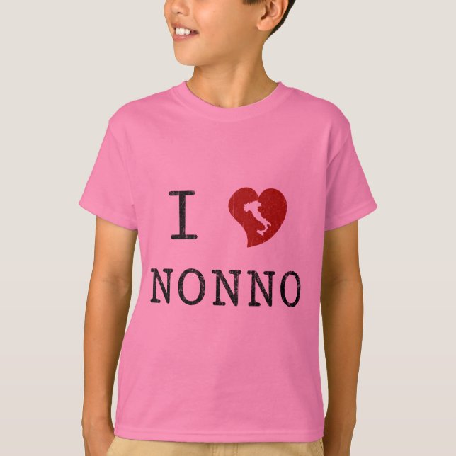 T-shirt Eu amo Nonno (Frente)